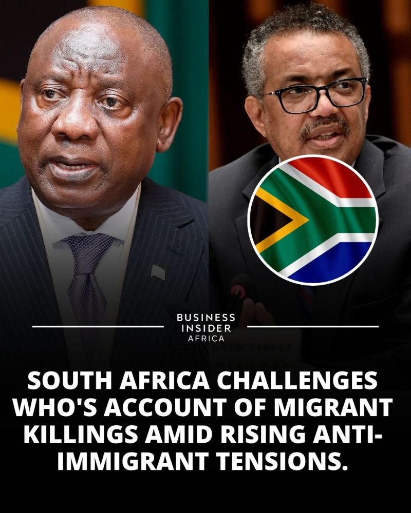  South African Government Rejects WHO Report on Migrant Deaths, Citing Organized Crime  